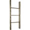 Ekena Millwork 19"W x 48"H x 3 1/2"D Vintage Farmhouse 3 Rung Ladder, Barnwood Decor Collection, Pebble Grey DECR019X048X04LDRPG - alternate 1